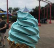 Blue ice cream at Kings Island (photo: @bclaykarla)