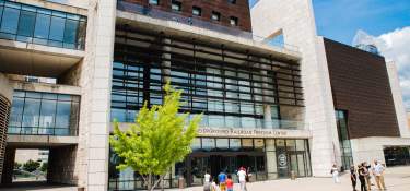 Exterior of the National Underground Railroad Freedom Center in Cincinnati