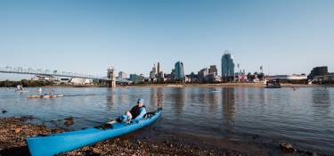 kayaking and canoeing in Cincinnati river region