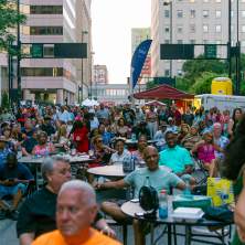 A group of people at Taste of Cincinnati.