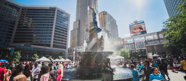 Fountain Square in Downtown Cincinnati