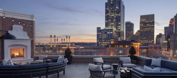 Rooftop View at Lytle Hotel Cincinnati