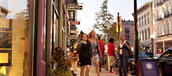 Shopping on Vine Street, over the rhine OTR