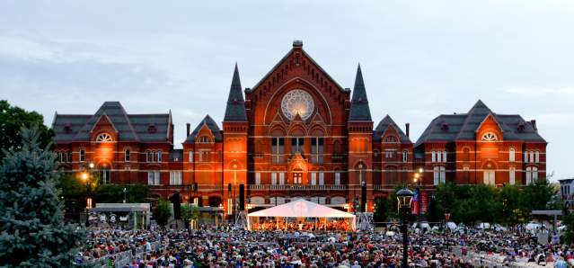 Outdoor music performance