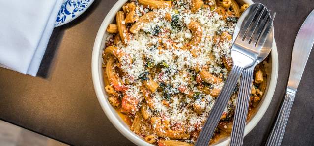 A big bowl of pasta