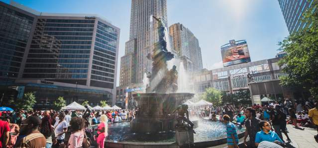 Fountain Square in Downtown Cincinnati
