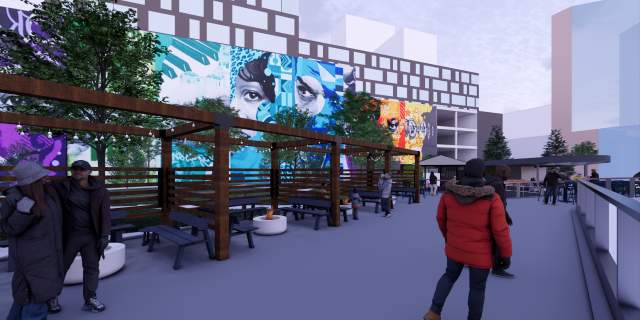 Elm Street Plaza Pergola