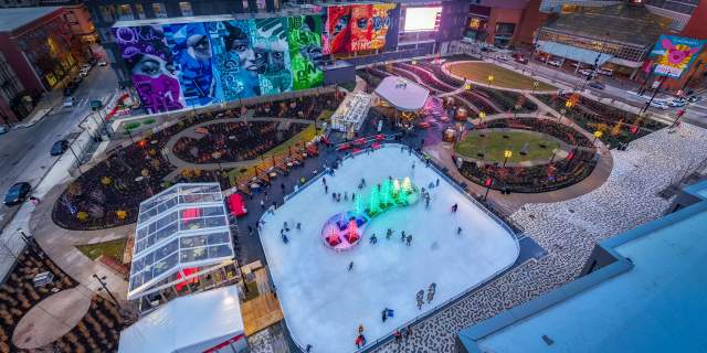 Elm Street Plaza Evening