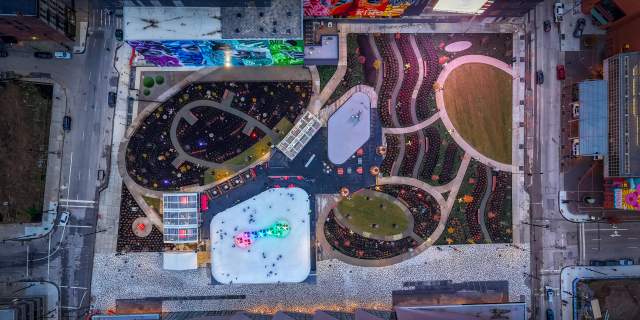Elm Street Plaza Aerial
