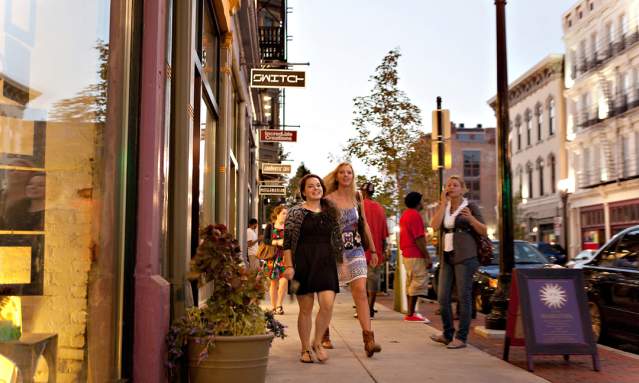 Shopping on Vine Street, over the rhine OTR