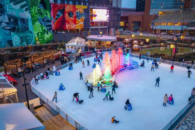 Elm Street Plaza Ice Skating