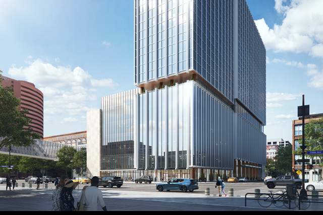 New Downtown Headquarters Hotel Entry