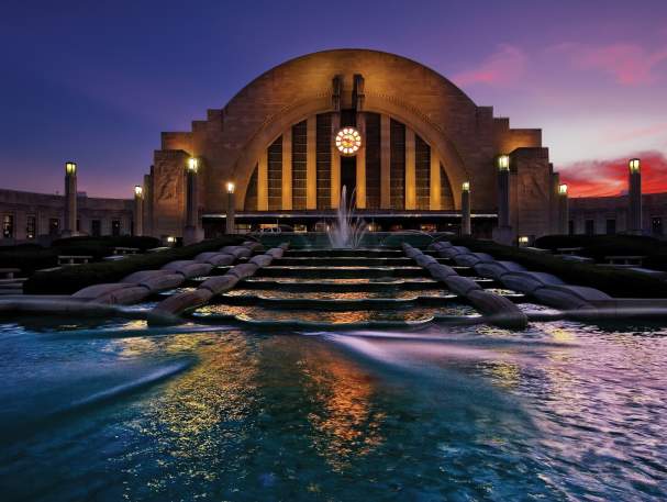 The Cincinnati Museum Center is a museum complex at the Cincinnati Union Terminal at Night