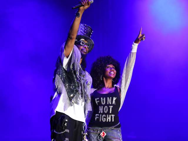 Bootsy and Patti Collins onstage