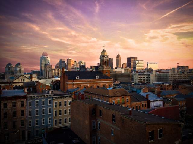 Cincinnati skyline from Pendleton