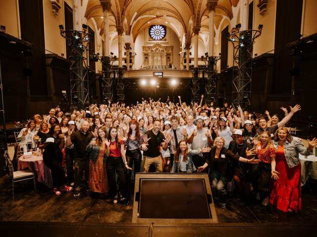 A group of attendees at CreatorCon