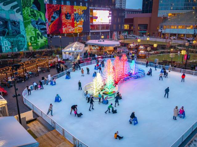 Elm Street Plaza Ice Skating