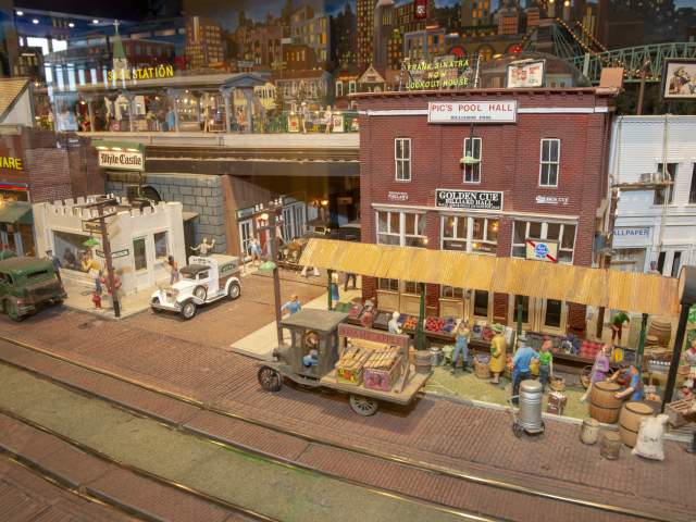 The miniature train set at Behringer-Crawford Museum