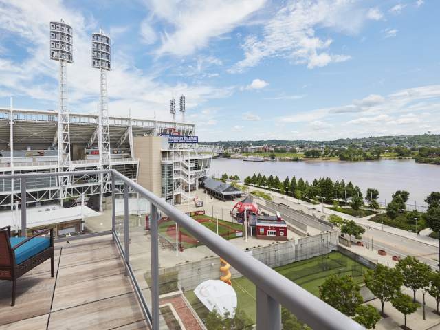 Balcony view at AC Hotel in The Banks
