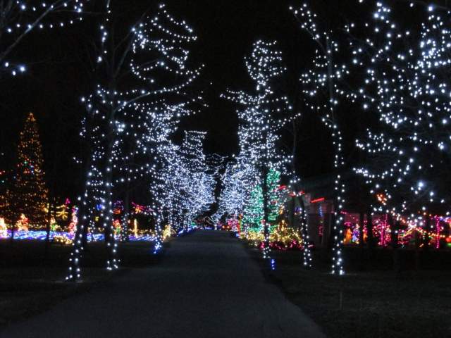Holiday lights show at Pyramid Hill Sculpture Park & Museum (photo: Pyramid Hill)