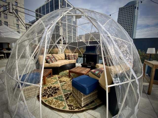 Igloos at The View at Shires' Garden (photo: Ignite Entertainment Cincinnati)