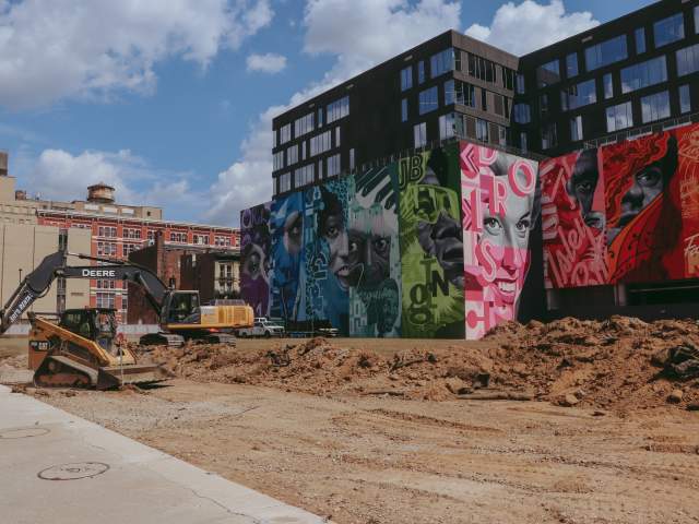 Elm Street Plaza Construction