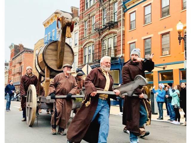 Cincinnati Bockfest parade in Over-the-Rhine