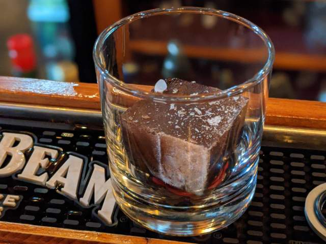 three spirits tavern old fashioned cocoa ice