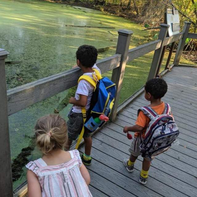 Kids on Bridge