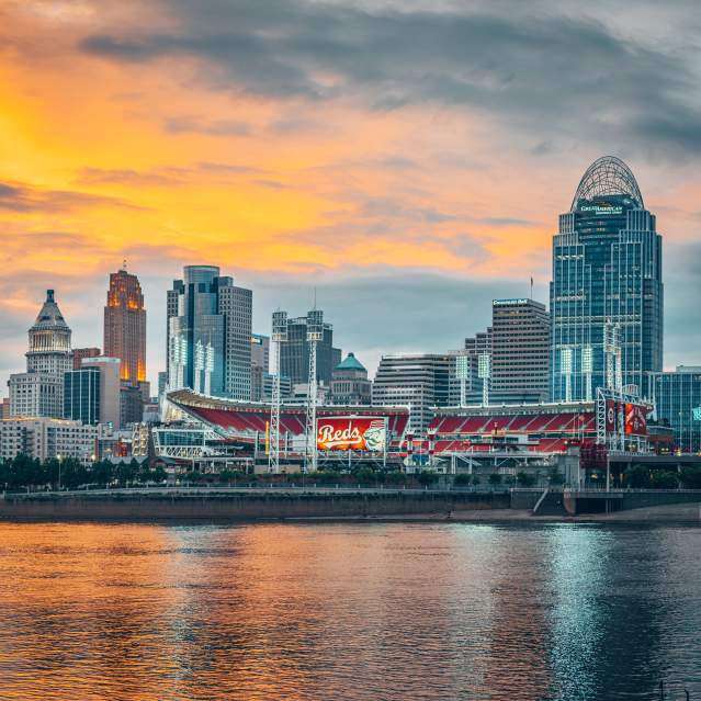 Cincinnati Skyline Sunset