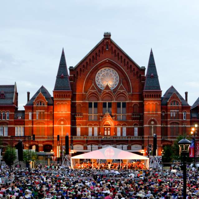 Outdoor music performance