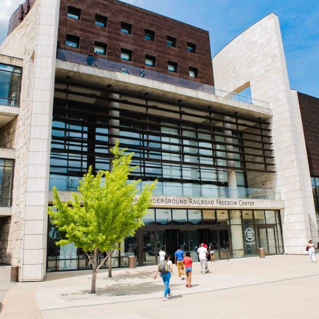 Exterior of the National Underground Railroad Freedom Center in Cincinnati