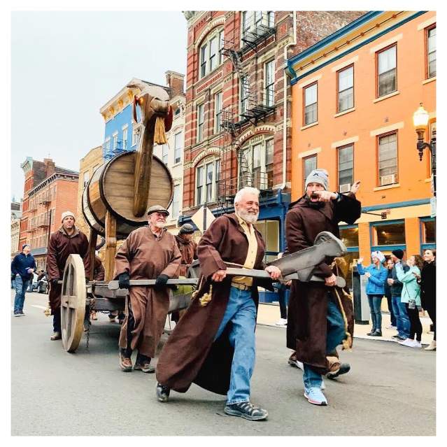 Cincinnati Bockfest parade in Over-the-Rhine