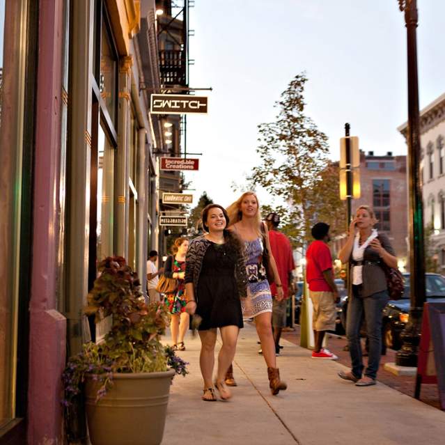 Shopping on Vine Street, over the rhine OTR