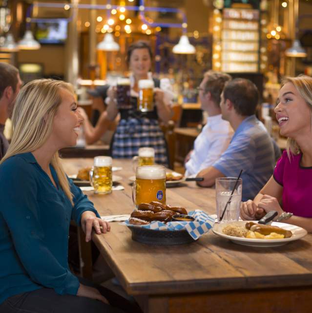 Women Dining at German Restaurant