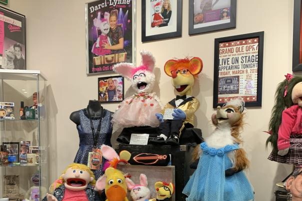Image is of Darcy Lynne's dummies and photos.