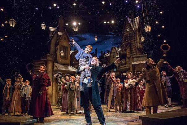 The cast of A Christmas Carol, 2016, Playhouse in the Park (photo: Mikki Schaffner)