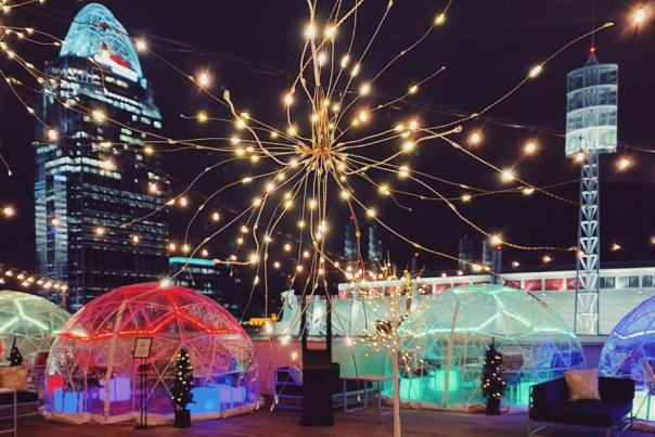 Igloo dining at The AC Upper Deck (photo: Provided by The AC Upper Deck)