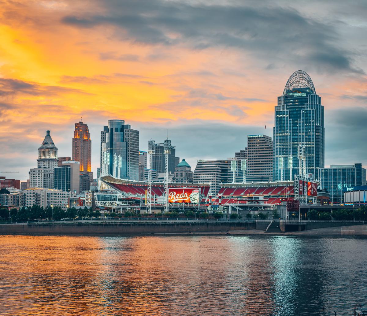 Cincinnati Skyline Sunset