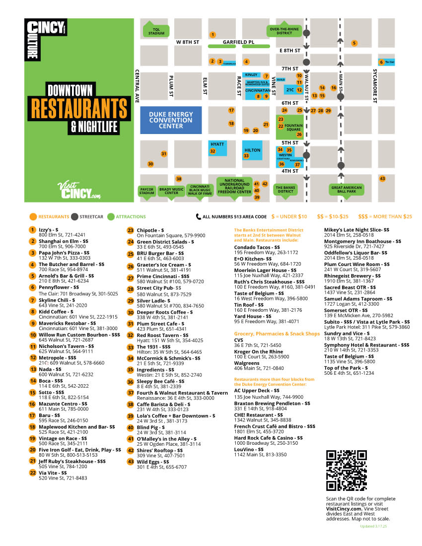 Restaurant Map 2025