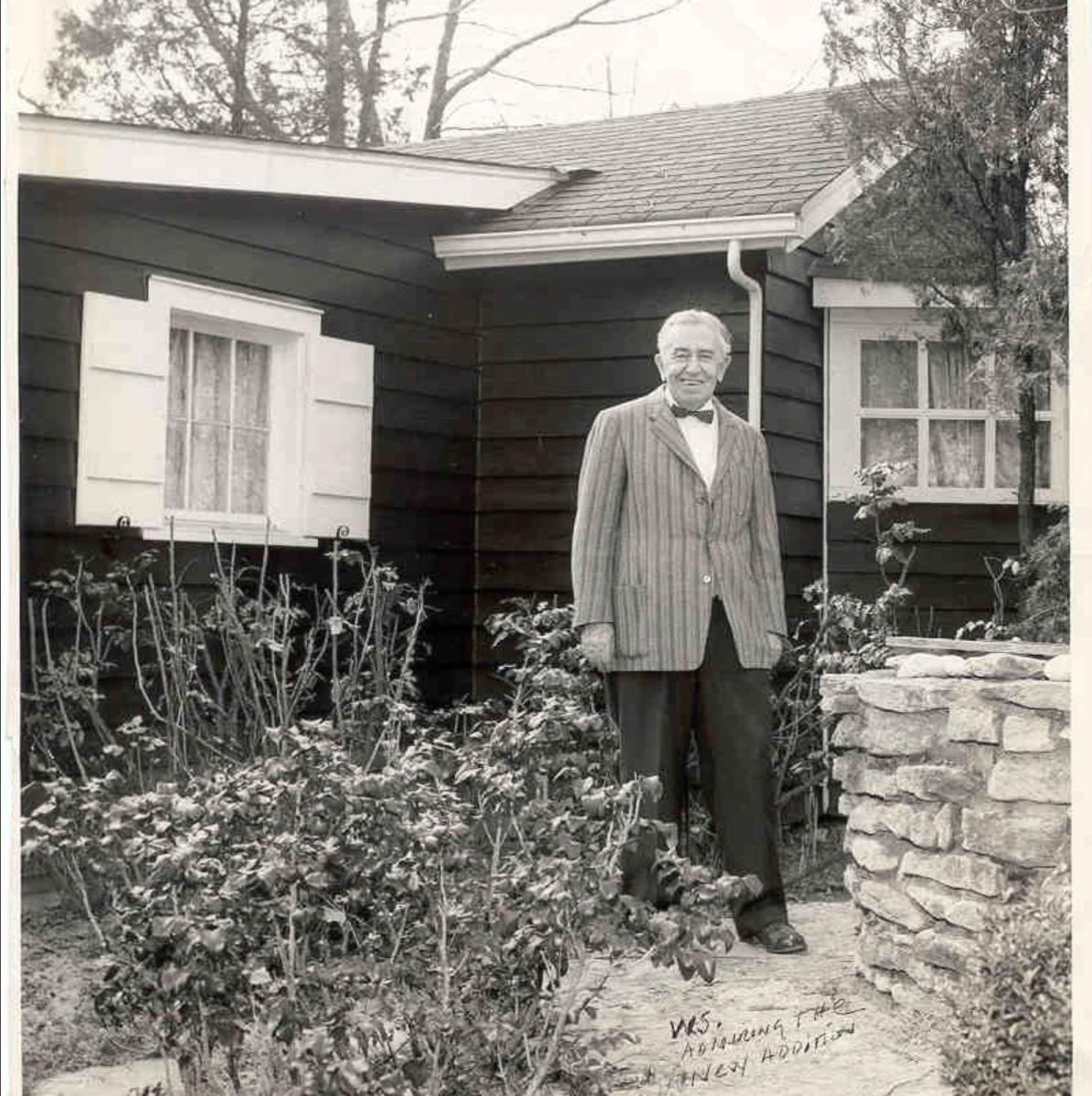Image is of WS Berger who is the collector and creator of the Vent Haven Museum.