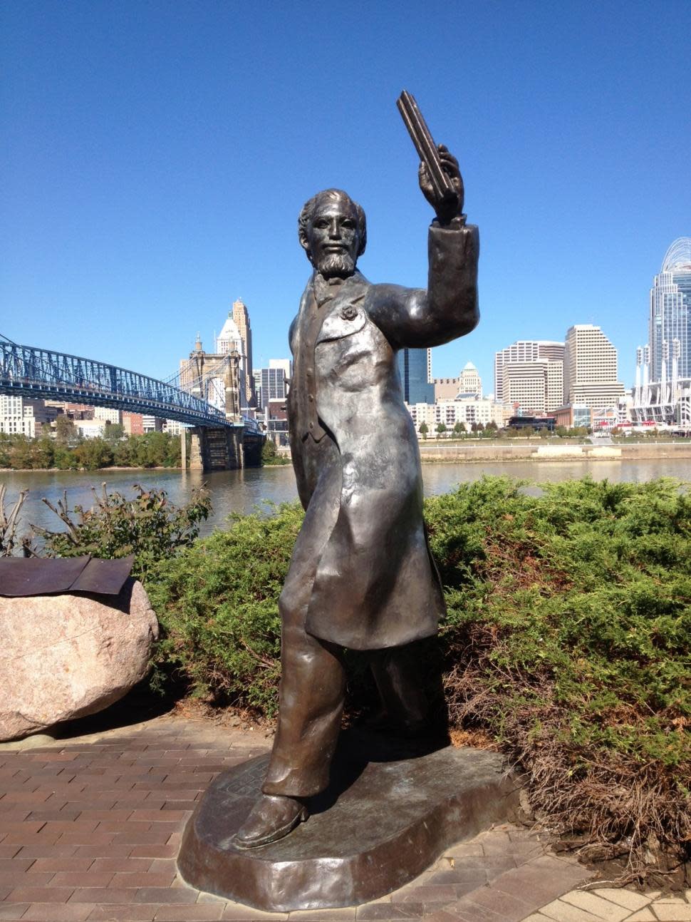 John A. Roebling, Northern Kentucky Riverwalk Statue Tour John A. Roebling, Northern Kentucky Riverwalk Statue Tour