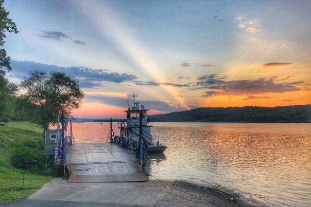 Augusta Kentucky river sunset
