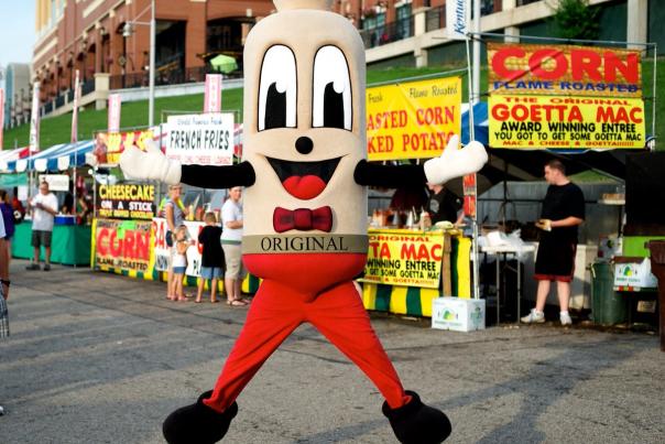 Mister Goetta Jumping at Goetta Fest