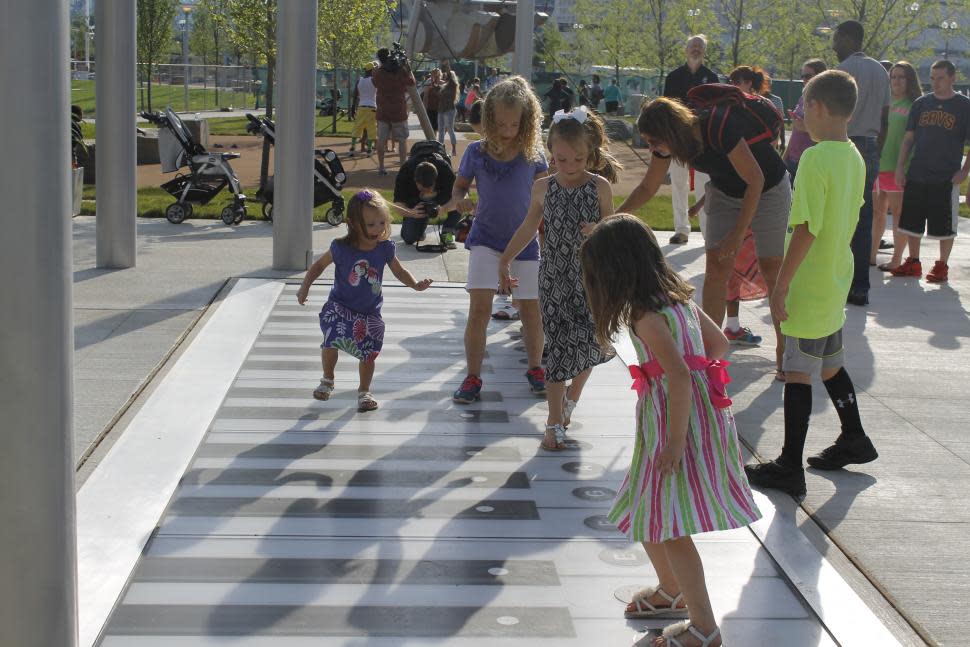 Foot piano at Smale Riverfront Park (Photo: Cincinnati Park Board)