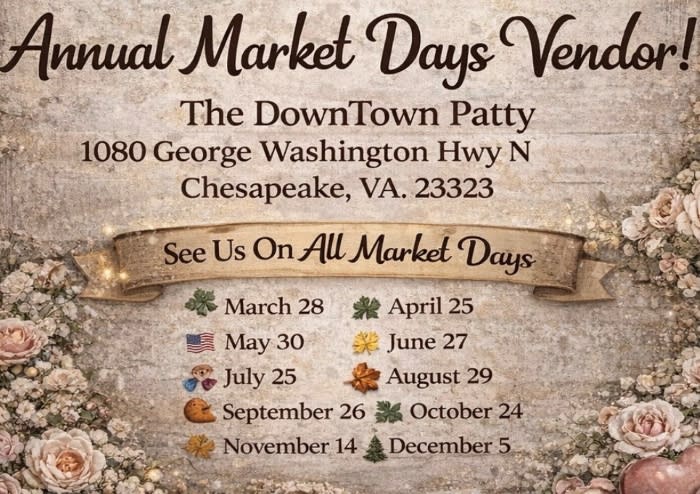 Vendor Market Days at The Downtown Patty
