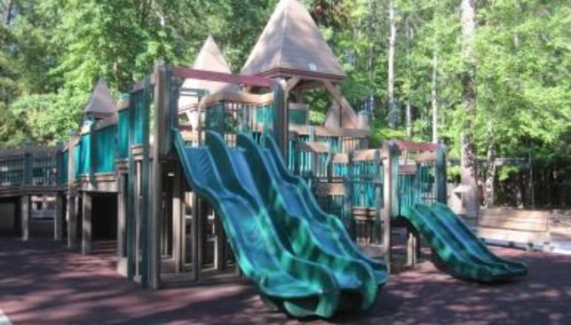 The playground at Fun Forest in Chesapeake City Park