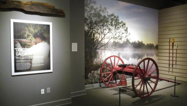 Interior of Great Bridge Battlefield Museum