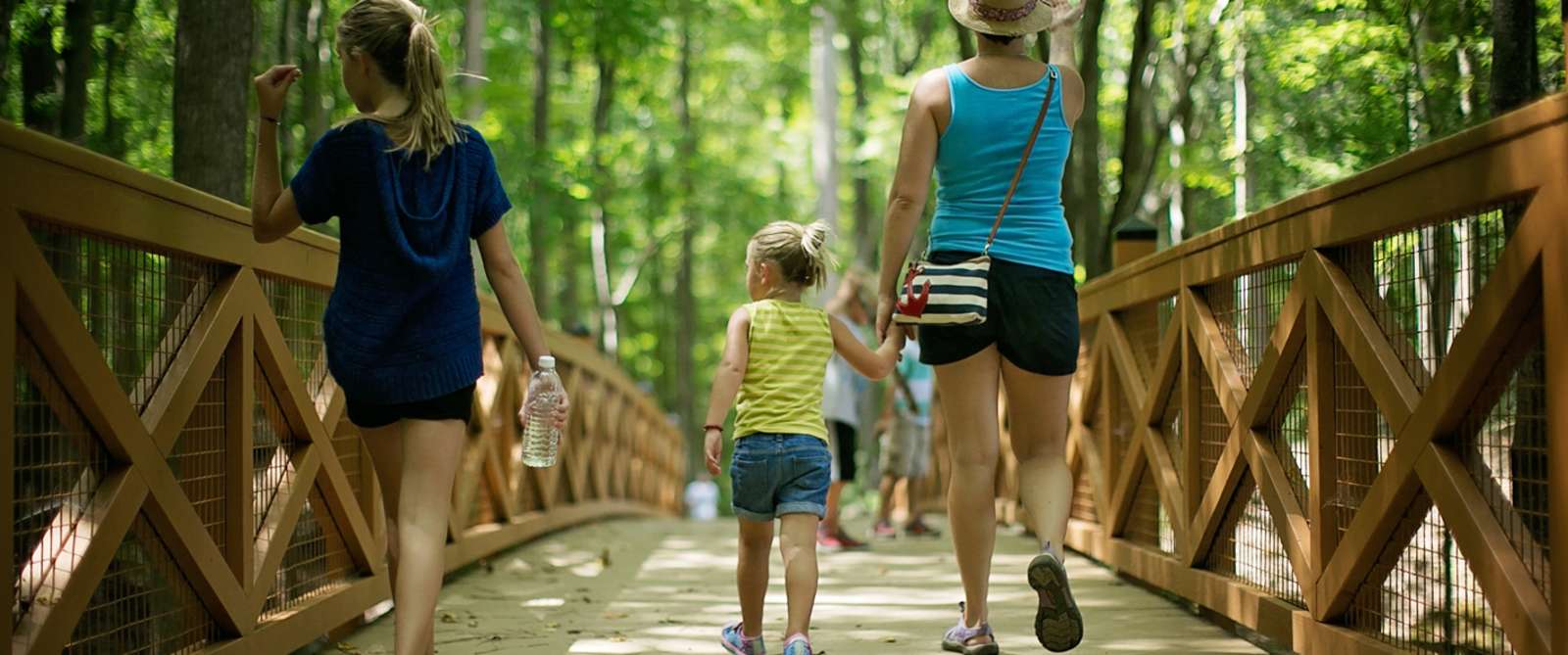 Northwest River Park Hike Along Bridge