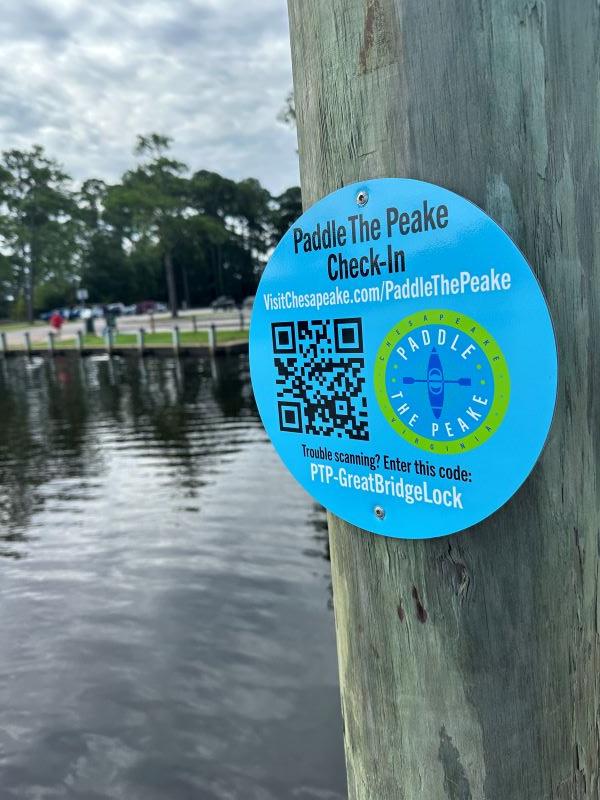 Paddle the Peake Check In Sign